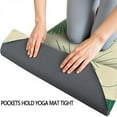 thumbnail image 3 of Green Tie Dye Hot Yoga Mat Towel Non Slip for Hot Yoga - Quick-Drying Yoga Mat Cover with 4 Corner Pockets with Travel Bag - Hot Yoga Towel Non Slip Grip Moisture Wicking Sweat 70"x26", 3 of 6
