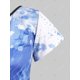 thumbnail image 3 of Tallas grandes Tie Caballo Dye Print V Notch Camiseta Rosegal Camisetas tallas grandes, 3 of 5