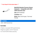 thumbnail image 2 of Manifold Absolute Pressure Sensor Connector - Compatible with 2004 - 2008 Chevy Aveo 2005 2006 2007, 2 of 2