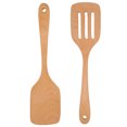 thumbnail image 3 of Wooden Cooking Utensils Set,2Pcs Wooden Spatula Heat Kitchen Supplies Wooden Spatula Advanced Technology, 3 of 7