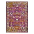 thumbnail image 4 of Leick Home Laraline 5'3" x 7'7" Vintage Turkish Medallion Rectangle Area Rug, Fuchsia, 4 of 23