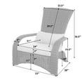 thumbnail image 5 of Balkene HomeDeluxe Coconino Wicker Chair-Finish:Mocha/Beige, 5 of 10