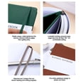 thumbnail image 5 of Cuaderno de matriz de puntos A5, encuadernación comercial, cuaderno con banda elástica, juego de cuaderno de cuero sintético, 5 of 5