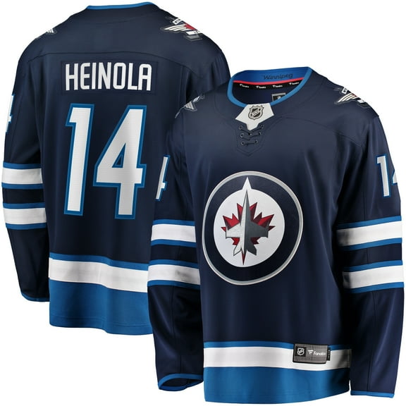 Men's Fanatics Ville Heinola Navy Winnipeg Jets Home Breakaway Player Jersey