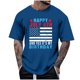 thumbnail image 2 of Tops para hombre, blusas y camisas de cuello redondo y manga corta para hombre, tops casuales de cuello redondo y manga corta con estampados especiales para hombre., 2 of 5