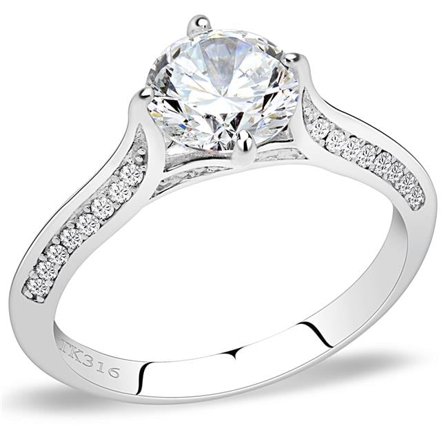 0.20 carat TW Clear AAA Quality CZ Milgrain Ring in 925 Sterling Silver Size 5 