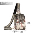 thumbnail image 2 of Trees Christmas Snowman Crossbody Bags Backpack Chest Bag Shoulder Bag Waist Bag for Outdoor Travel Hiking Fitness Cycling, 2 of 7