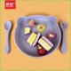 thumbnail image 3 of Juego de vajilla para niños con plato de oso de silicona de grado alimenticio para bebé, 3 of 6