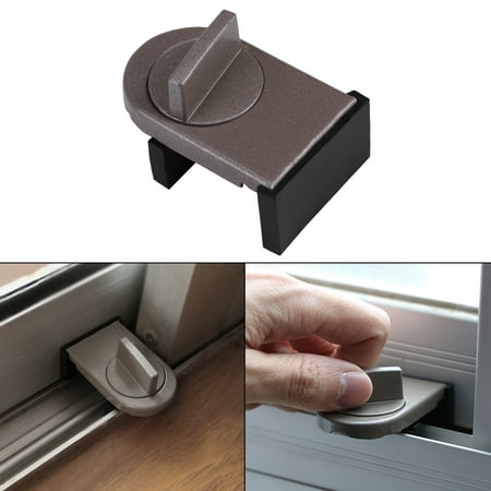 Window Stopper,Adjustable Safety Security Sliding Window Door Lock Protection Lock for Kids (Best Sliding Door Security)
