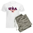 thumbnail image 6 of CafePress - USA American Soccer Men's Light Pajamas - Men's Light Loose Fit Cotton Pajama Set, 6 of 7