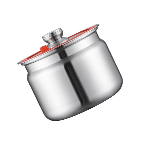 Stainless Steel Food Storage Containers Locking Clip Airtight Kitchen Jar