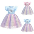 thumbnail image 1 of Ensemble Tutu à Manches Courtes pour Filles avec Sequins et Perles BBLVER, 1 of 5
