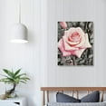 thumbnail image 3 of COMIO  Bathroom Wall Art Red Rose Canvas Prints Art Floral Painting Vintage Watercolour Pink Rose Wall Picture Flowers Poster Home Bedroom Living Room Décor, 3 of 4