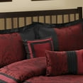 thumbnail image 2 of 7 Piece Jacquard Super-soft Microfiber Bed Comforter Sets - Luxurious And Fashionable Splicing Style, 2 of 8