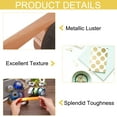 thumbnail image 3 of Uxcell Foil Transfer Sheets, Metallic Foil Paper Roll for Leather Hot Foil Stamping Machine DIY Craft Bronze, 3 of 6