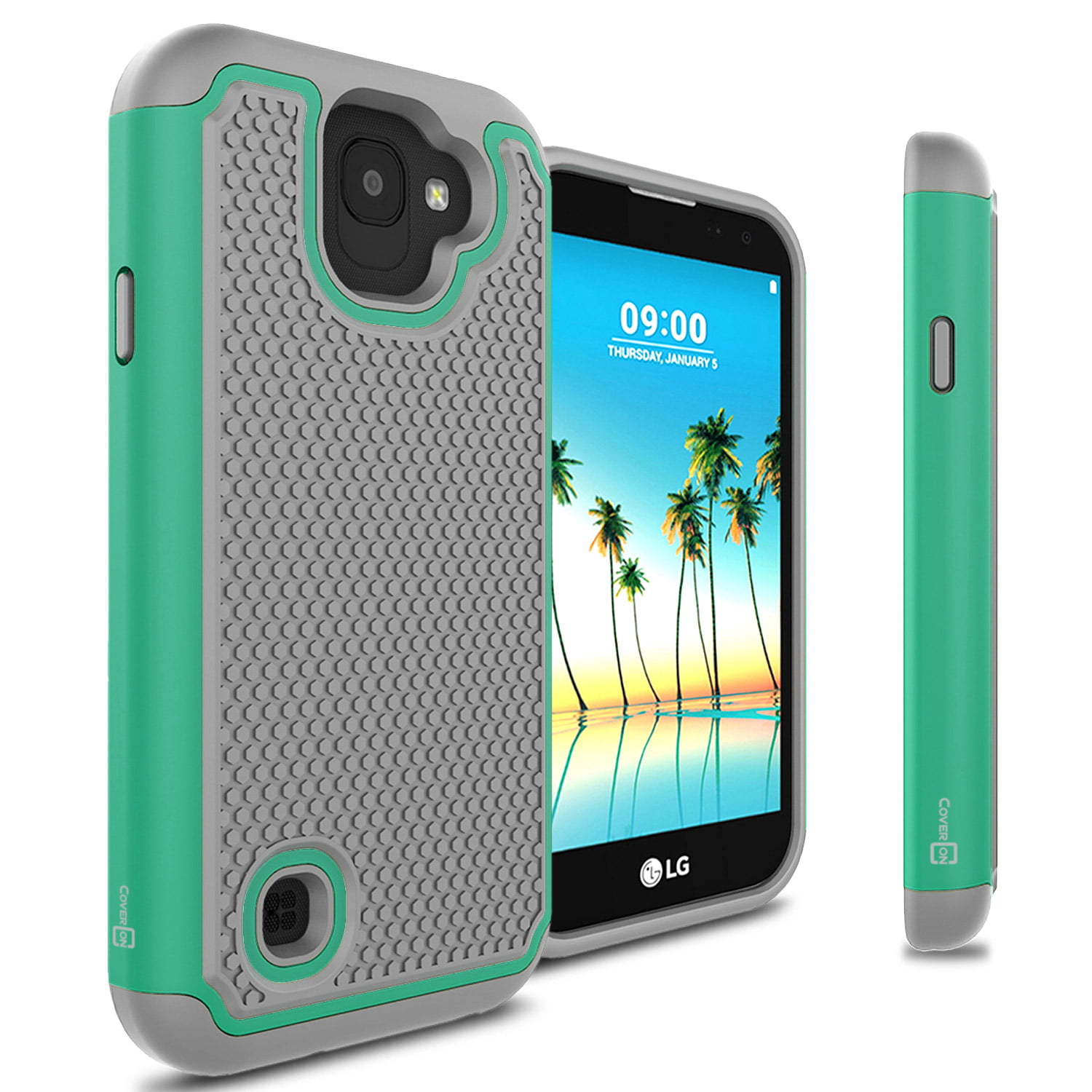 CoverON LG K3 (2017 Version) Case, HexaGuard Series Hard Phone Cover -  Walmart.com