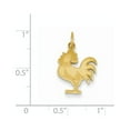thumbnail image 2 of 14k Yellow Gold Rooster Charm - 1.0 Grams - Measures 21.5x13mm Wide, 2 of 2