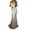 Gold, variant on Leesechin Women's Pencil Dress Halter Sequin Mesh Slim Fit Wrap Hip Backless Formal Ball Gown