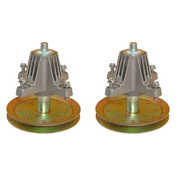 RAParts (2) Spindle Assemblies w/ Pulleys Lawn Mower Tractor Fits MTD 918-04865A