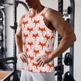 thumbnail image 5 of Pofeuu cute fox pink Print Men's Workout Tank Tops Sleeveless Muscle Gym Shirt Quick Dry-Large, 5 of 7