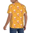 thumbnail image 2 of Rateoe Cute Popcorn Pattern Men’s Baseball Short Sleeve Polo Shirt, Midweight Men's Shirt Golf Shirt Polo Shirts Quick Dry Short-XX-Large, 2 of 7