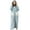 Blue, variant on VANLOFE Unisex Warm Pajamas Household Clothes Solid Bathrobe Lengthened Night-robe Man's Nightgown Hooded Robes Gray Robes Sleepwear for Woman L