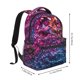 thumbnail image 2 of Fotbe Heart Confetti on Glitter Mochila Casual con Estampado para Escuela, Viajes y Actividades al Aire Libre - Duradera, Ligera y Cómoda, 2 of 5
