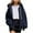 Navy, variant on cfhntfmh Womens Zip up Hoodies Fleece Lined Long Sleeve Oversized Sweatshirts Jacket with Pockets Fall Fashion Warm Clothes(White,X-Large)