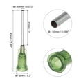 thumbnail image 2 of Aguja de dispensación de punta roma Uxcell para pistola de pegamento líquido, 14G 1", paquete de 20 (Oliva), 2 of 7
