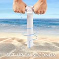 thumbnail image 4 of Beach Umbrella Sand Anchor With 2pcs Hanging Hooks, Beach Umbrellas For Sand Heavy Duty Wind, 4 of 5