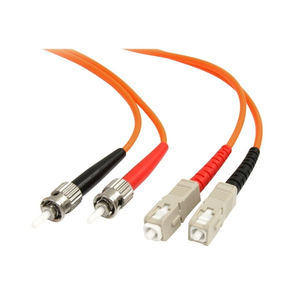 StarTech 3m Multimode 62.5/125 Duplex Fiber Patch Cable ST/SC Orange