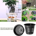 thumbnail image 4 of 10 unidades, cestas hidropónicas negras, maceta de plástico, plantación hidropónica, cesta reutilizable para plantas acuáticas para hidroponía aeropónica, plantación de flores, jardinería, 4 of 5
