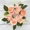 Light Pink, variant on 6Pcs Artificial Rose Candle Rings Wreaths Floral Decor for Candles Fake Small Candle Flower Ring Wreath