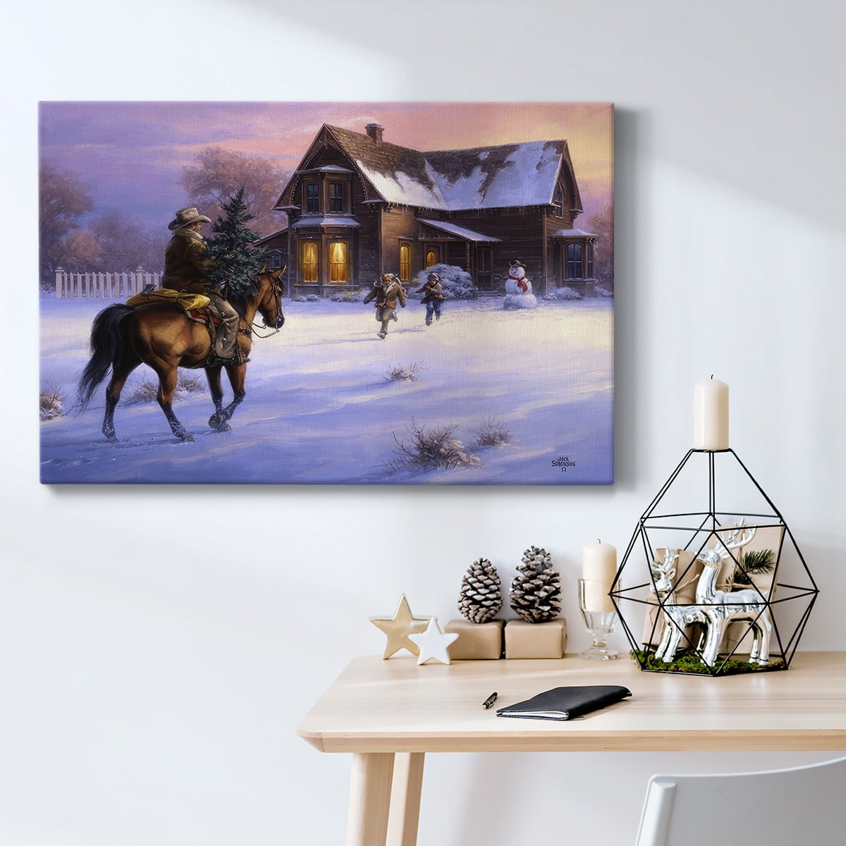 The Day Daddy Brought Home the Tree- Gallery Wrapped Canvas