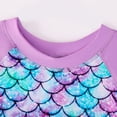 thumbnail image 6 of Godderr Girls Rash Guard 2-Piece Swimwear Fish Scale Pattern Swimwear Upf 50+ Uv for 4-12Y, 6 of 6