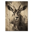 thumbnail image 3 of Designart "Africa Antelopes beautyful Leap" African Print on Natural Pine Wood, 3 of 5