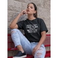 thumbnail image 2 of "Sorry, I Can't, I Have Plans With My Miniature Pinscher" Quote Women Black T-Shirt, Female x-Large, 2 of 4