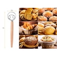 thumbnail image 5 of Batidor de masa danés, mezclador de pan manual de estilo holandés de acero inoxidable batidor de masa herramienta perfecta para hornear para pastelería o pizza, 5 of 5