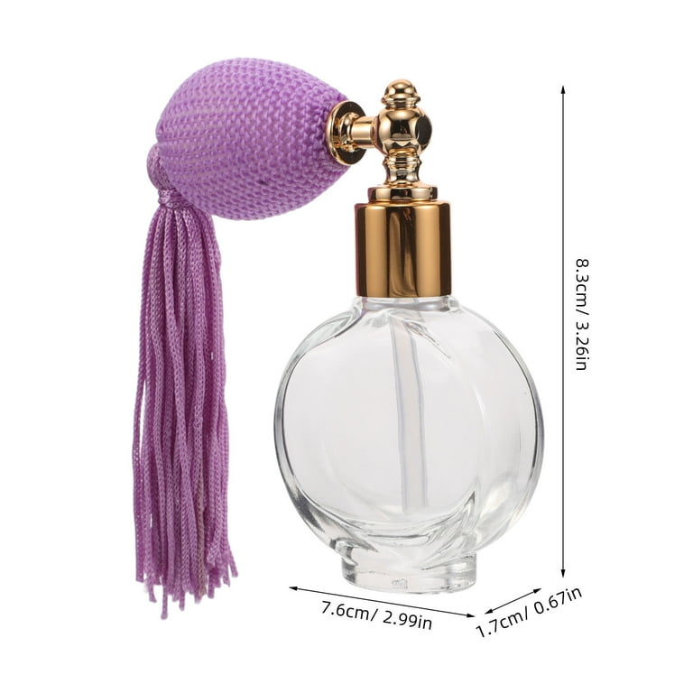 WORGEOUS Elegant Perfume Pump Sprayer Bottle With Tassel