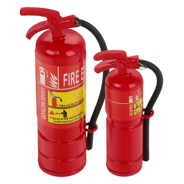Shisuyan 2 Pcs Modèle d'Extincteur Miniature Maison de Poupée Extincteur Réaliste Décor de Sécurité Incendie Mini Décor de Paysagement Mini Maison