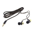 thumbnail image 2 of 3.5mm Universal Braided Wired In-ear Earphone Stereo Headphone for Phone Tablet,Golden, 2 of 8