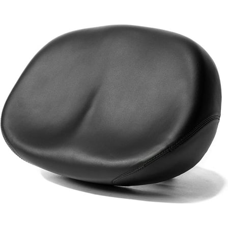 Noseless Wide Bike Seat, Nose Free Bicycle Saddle, Large Comfortable E-Bike Saddle Universal Fit Bicycle Seat for Women Men, Comfort Tricycle Saddle Peloton Saddle Stationary Bike Seat