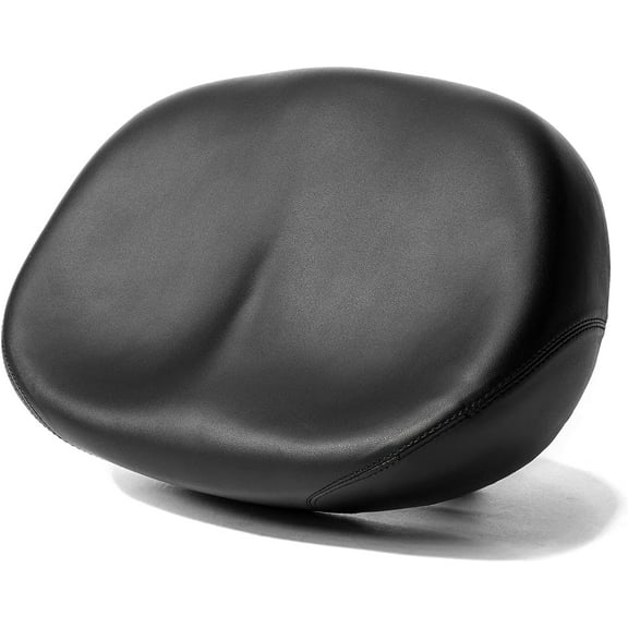 Noseless Wide Bike Seat, Nose Free Bicycle Saddle, Large Comfortable E-Bike Saddle Universal Fit Bicycle Seat for Women Men, Comfort Tricycle Saddle Peloton Saddle Stationary Bike Seat