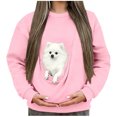 thumbnail image 4 of Byworldtasic Crewneck Sweatshirts for Women Fall Oversized Sweatshirt Comfort Cute Fashion Clothing, 4 of 6