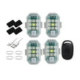 thumbnail image 2 of Luz estroboscópica LED, luz intermitente de emergencia, USB, control remoto, color, alto brillo, para bicicleta 4 luz, 2 of 9