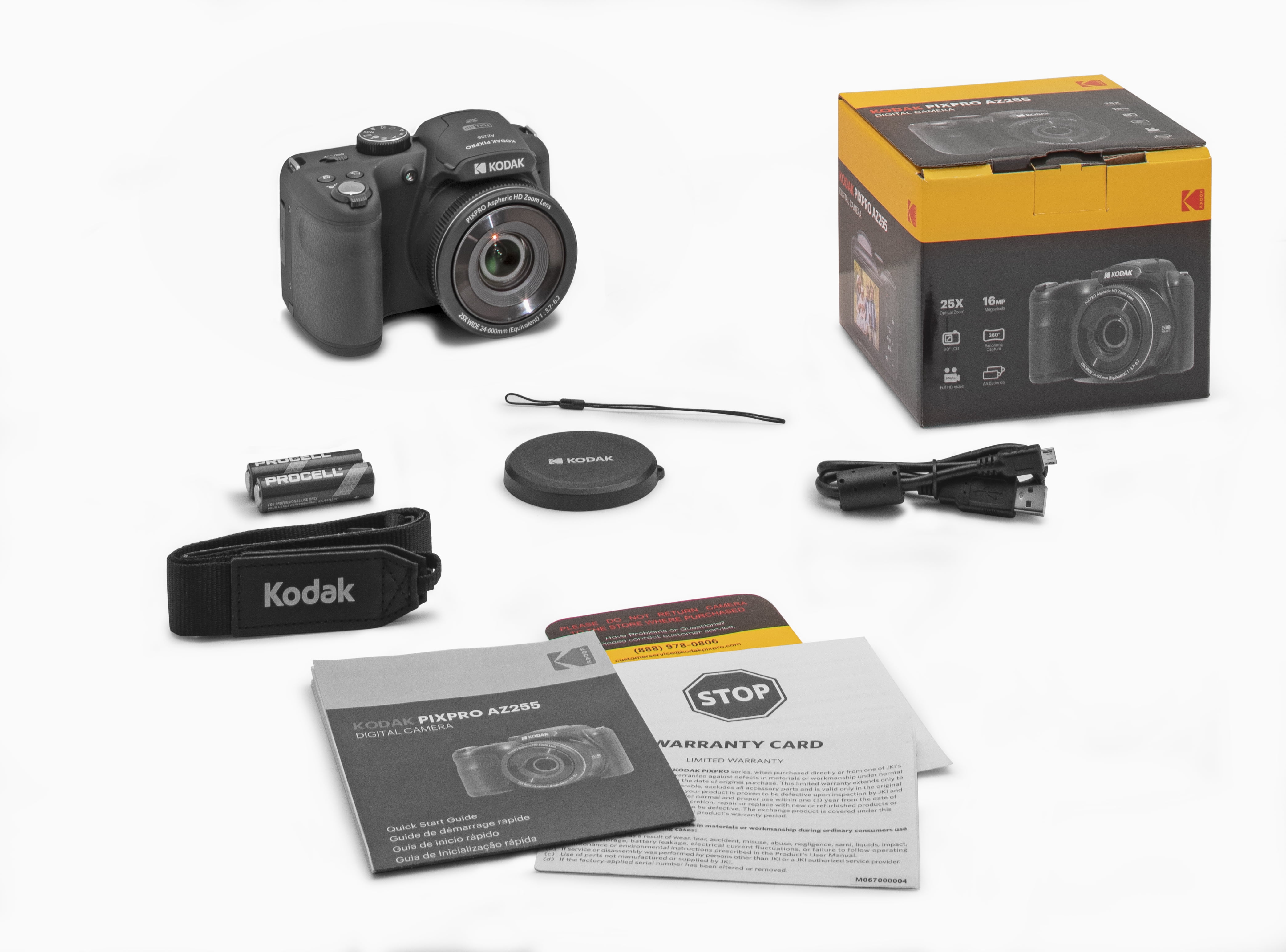 KODAK PIXPRO AZ255-BK 25x Optical Zoom Digital Camera - Walmart.com