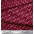 thumbnail image 3 of Soimoi Red polyester Crepe Fabric Triangle Geometric Print Fabric by the Yard 42 Inch Wide, 3 of 3