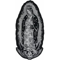 1 piece Lady of Virgen de Guadalupe Vector Guadalupe Religious Iron On Patch Cross Applique Mexico Art Embroidered for Jacket Tshirt Decorated Badges