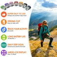 PINGKO Pedometer & Step Tracker, Portable Device for Walking with Large LCD Display, Clip to
