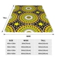 thumbnail image 5 of Junzan Yellow Mandala Print Flannel Fleece Blanket Throw Blanket For Bed,Sofa,Couch,Travel,Camping(40"X30"), 5 of 9